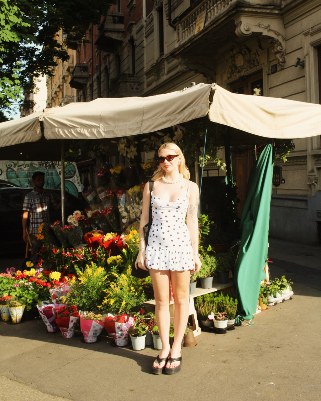 Vestido Self love Poá