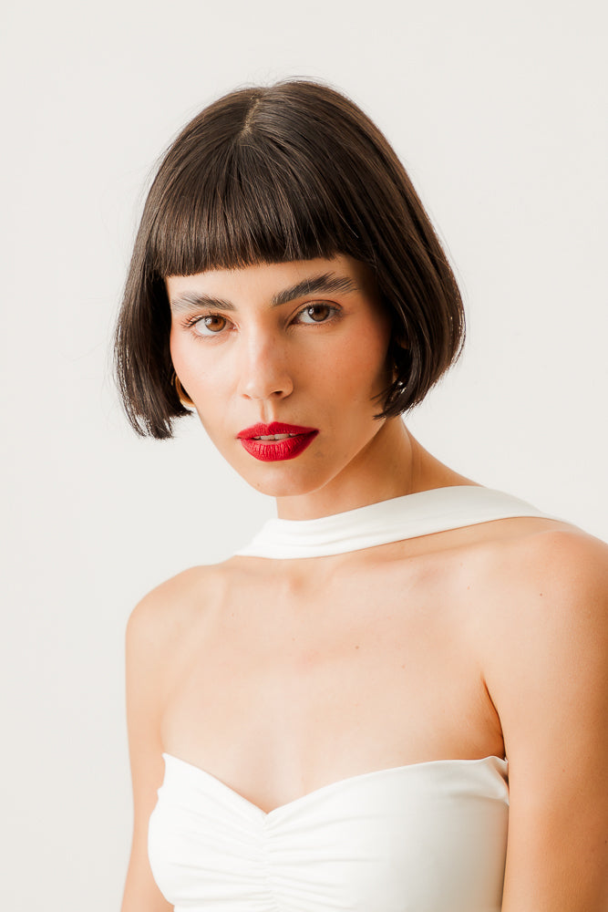 Top Cabeza del toro blanc