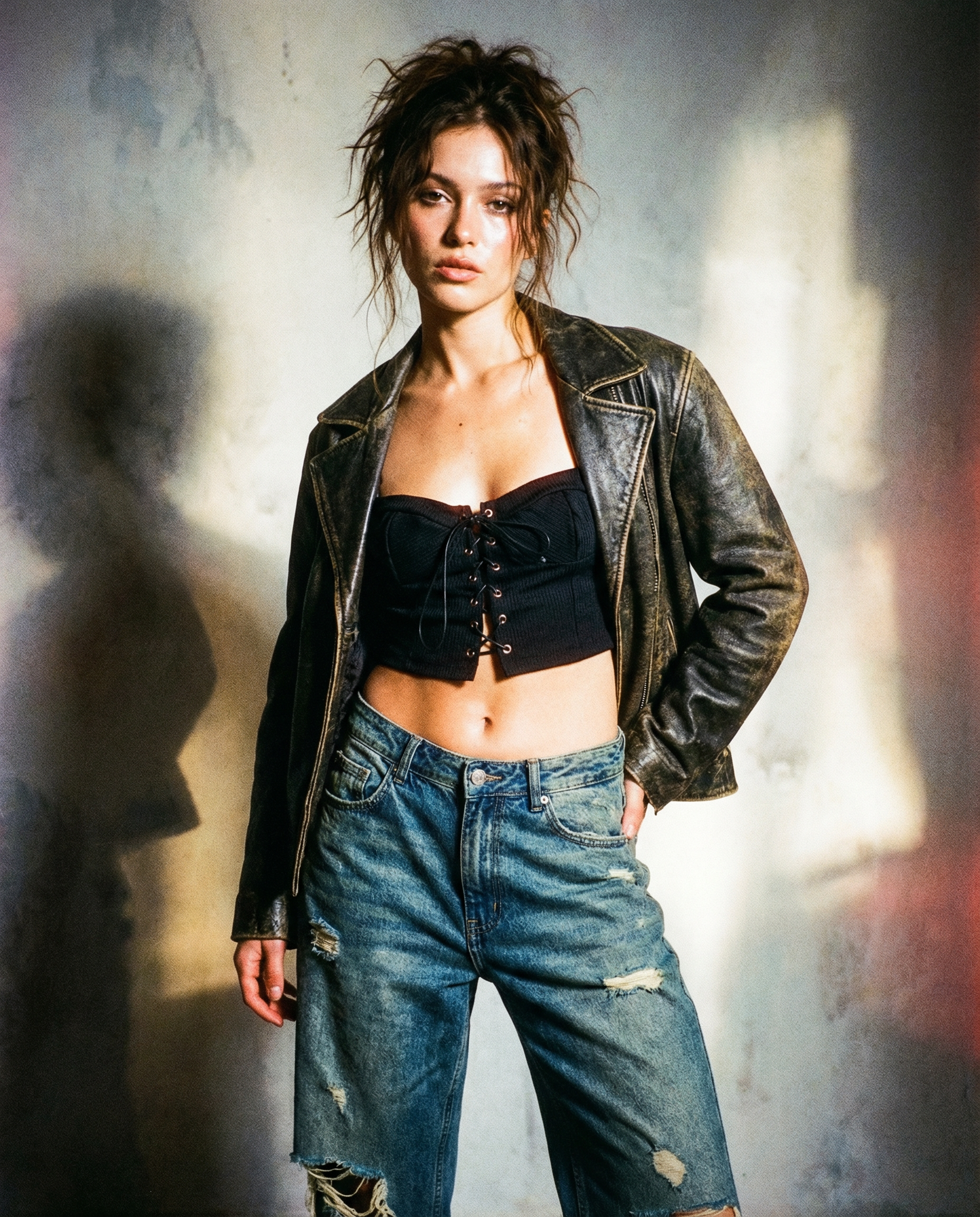 Corset Jolie preto canelado