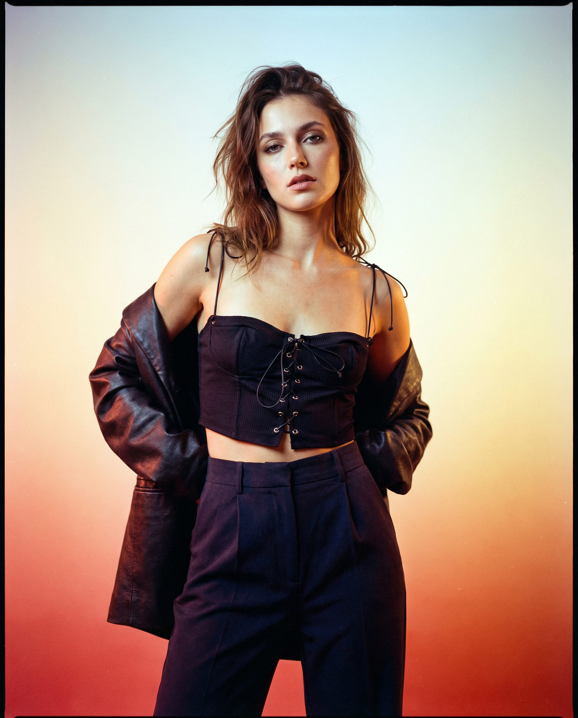 Corset Jolie preto canelado