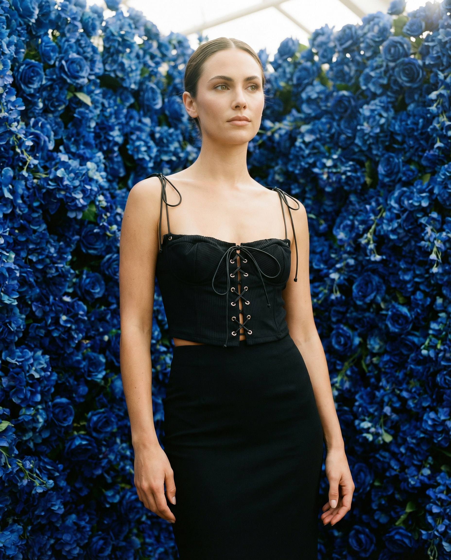 Corset Jolie preto canelado