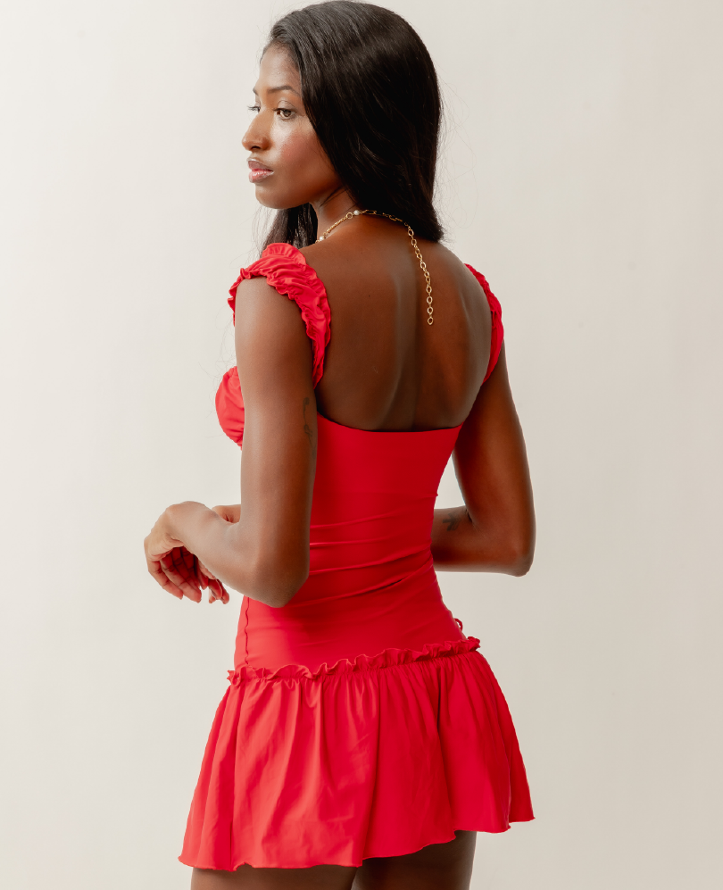 Vestido Elizabeth vermelho