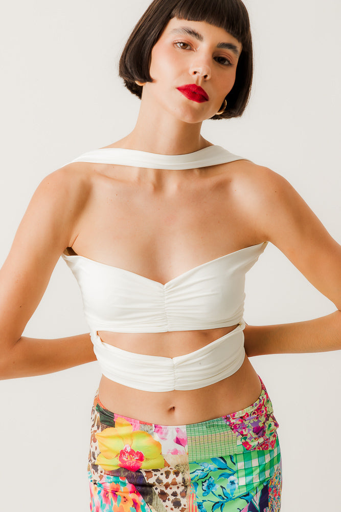 Top Cabeza del toro blanc